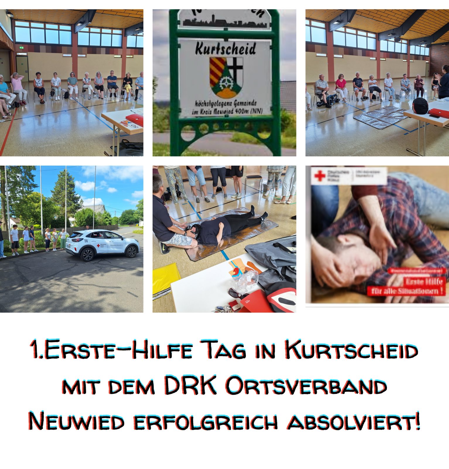 Bilder vom ersten Erste-Hilfe-Tag in Kurtscheid